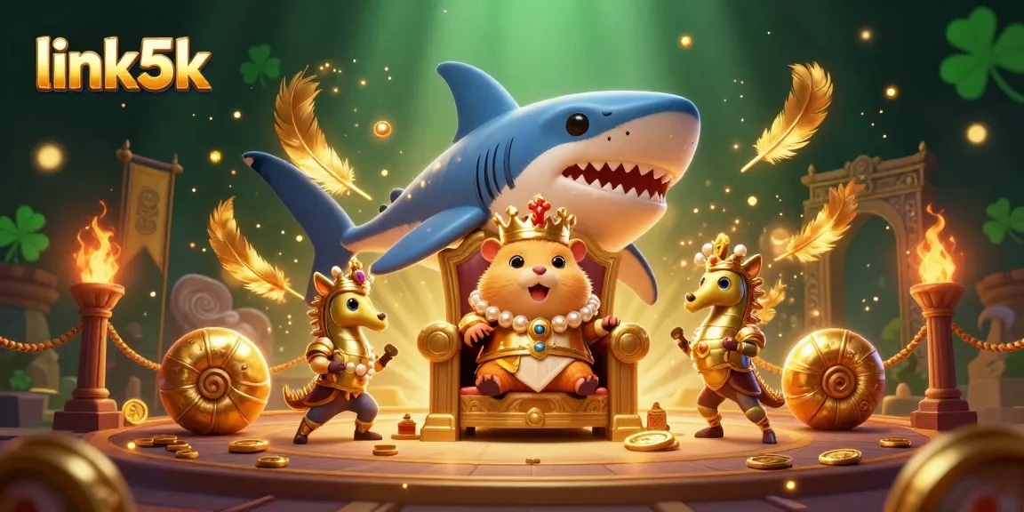 Engage in the exciting world of link5k slots with dynamic gameplay featuring a vibrant throne scene.