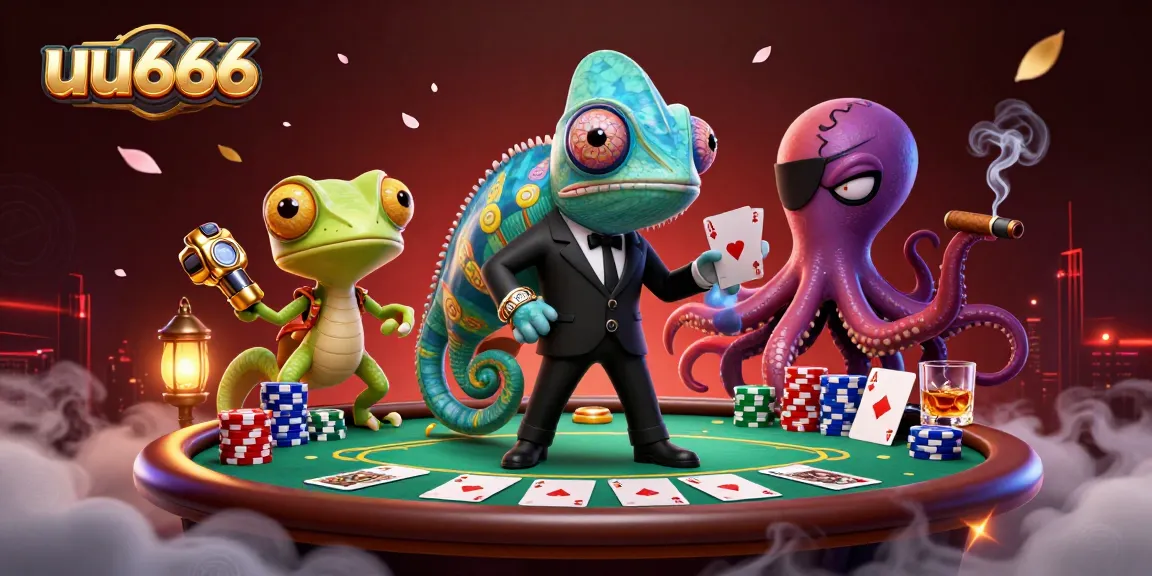 Experience thrilling casino action at uu666 with a dynamic scene featuring exciting poker elements.