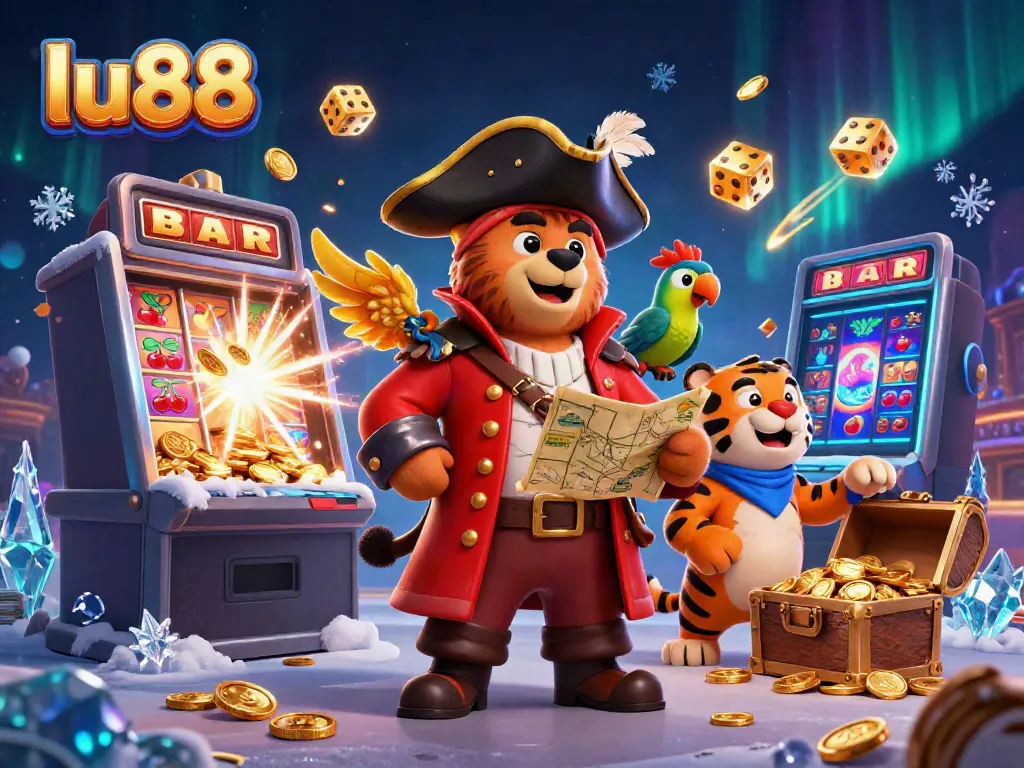 Engage in the thrilling lu88 experience with dynamic 3D characters and casino elements.